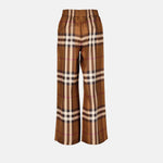Check Wide-Leg Trousers