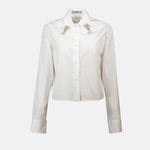 Crystal Embellished Collar Shirt