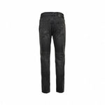 Distressed Black Denim Jeans with Embroidered Back Logo