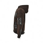 Embossed Equestrian Knight Panel Hooded Jacket