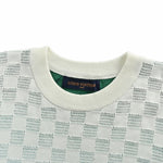 Damier Pattern Knit Sweater