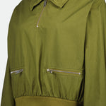 Cropped Zip-Detail Utility Jacket