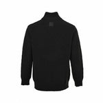 Damier Check Half-Zip Stand-Collar Knit Sweater