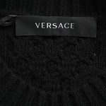 Versace Medusa Cable-Knit Crew-Neck Sweater
