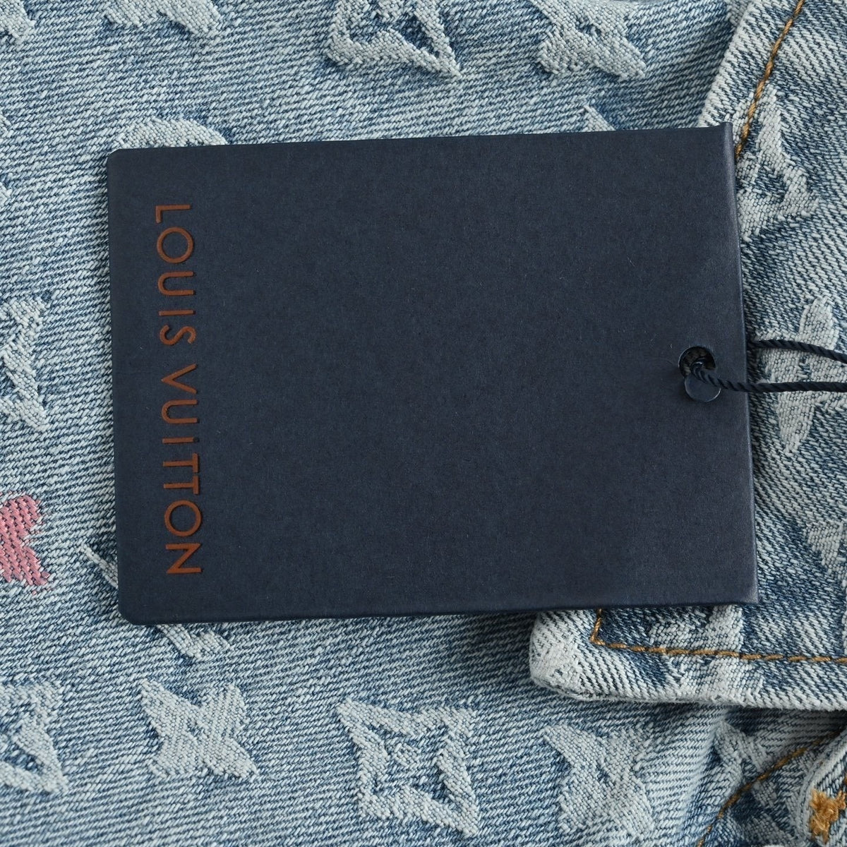 Monogram Denim Shirt – Light Blue Signature Jacquard