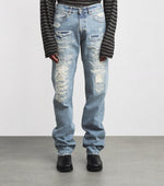 424 Distressed Loose-Fit Denim Jeans – Vintage Skate Aesthetic