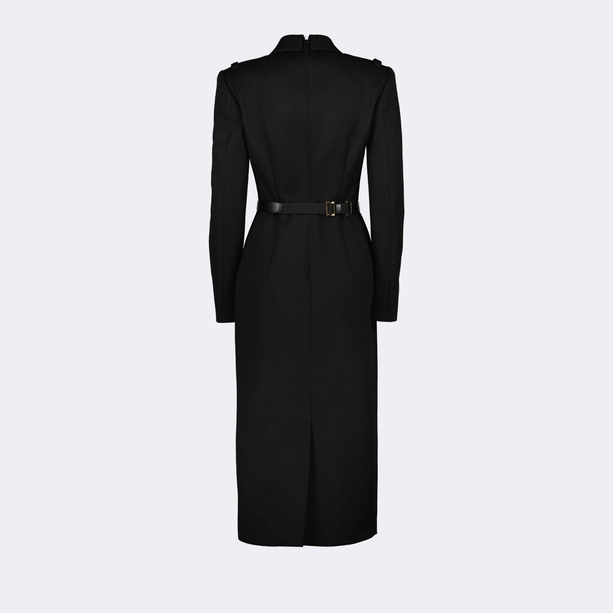 Tailored Belted Midi Dress