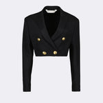 Cropped Double-Breasted Blazer