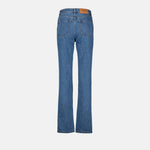 Blue Straight-Leg Denim Jeans