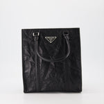 Soft Leather Tote Bag (Black)