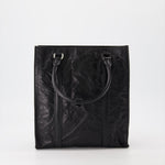 Soft Leather Tote Bag (Black)