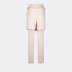 Layered Pleated Mini Skirt Trousers