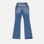 Vintage-Wash Flared Denim Jeans