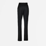 Black Zip-Detail Trousers