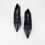 Leather Pointed-Toe Pumps