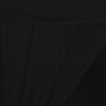 Corset-Detail Midi Dress with Medusa Accents