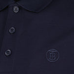 Navy Polo with Signature Check Placket