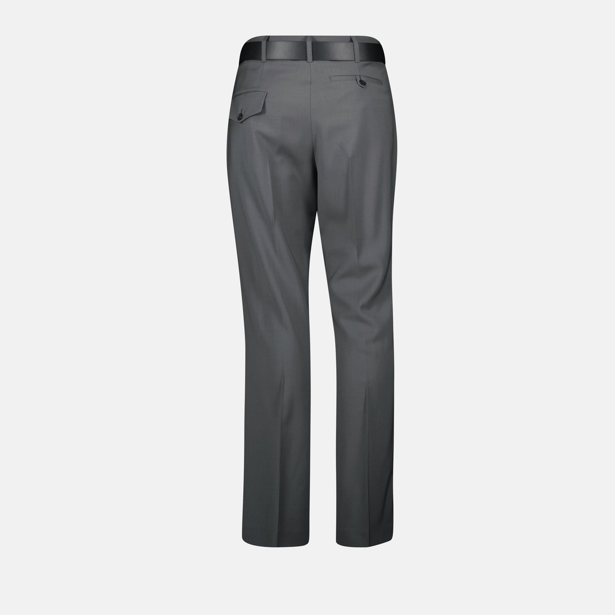 Tailored Straight-Leg Trousers with Belt