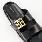 Logo Buckle Slide Sandals