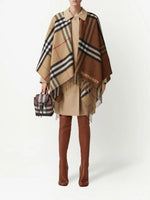 Checked poncho