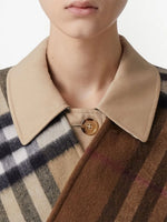 Checked poncho