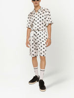 DG Monogram Silk Track Shorts