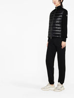 Knit Sleeve Puffer Jacket - Black