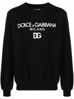 DG Logo-Embroidered Cotton Sweatshirt
