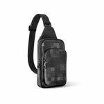 Damier Graphite Pixel Avenue Sling Bag (Black/Grey)