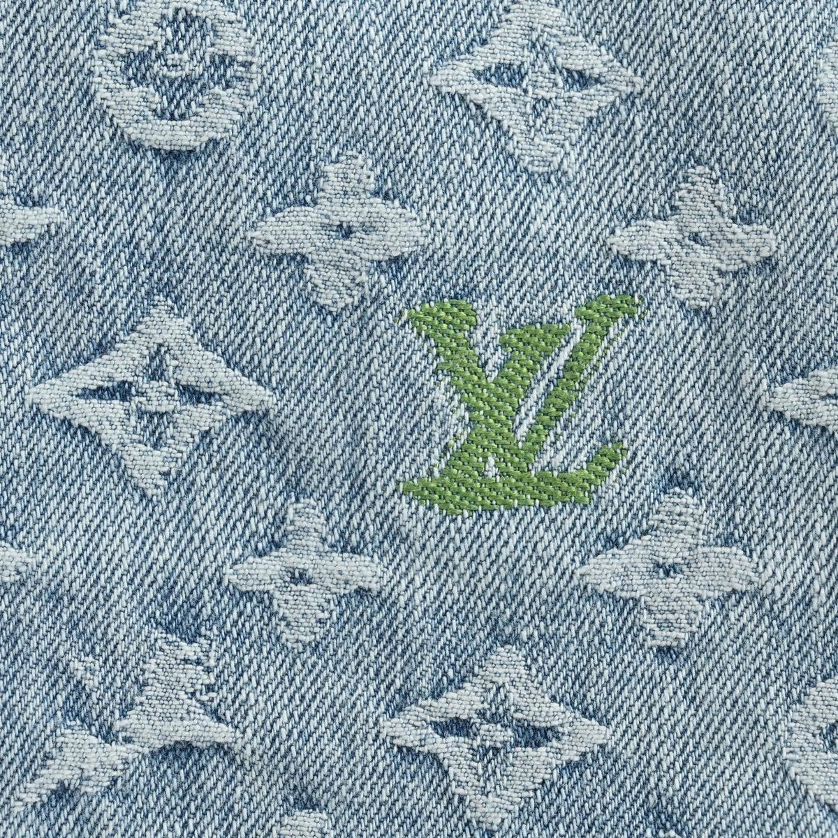 Monogram Denim Shirt – Light Blue Signature Jacquard