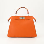 Peekaboo Mini – Orange Leather