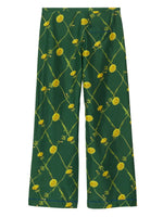 Floral Print Wide-Leg Trousers