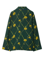 Floral Print Silk Pajama Shirt