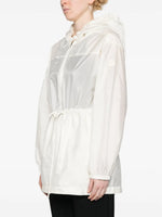 Hooded Drawstring Windbreaker Jacket