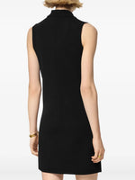 Medusa Button Knit Sleeveless Dress
