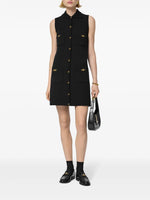 Medusa Button Knit Sleeveless Dress