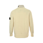 Buttoned Stand-Collar Knit Cardigan