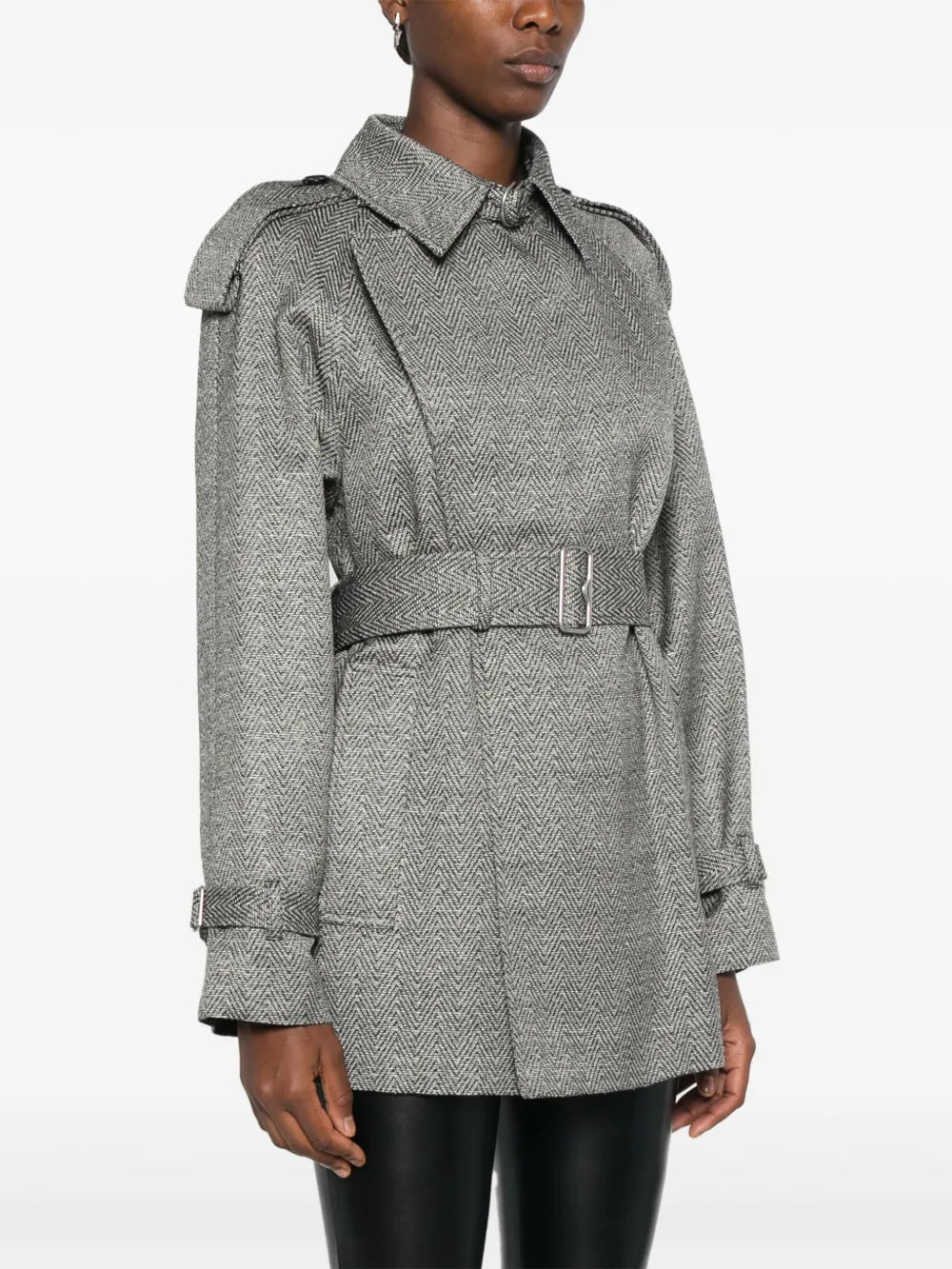 Wool and Silk Trench Coat