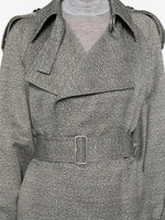 Wool and Silk Trench Coat