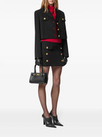 Cropped Medusa Button Tailored Jacket