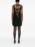 Sleeveless Ribbon-Tie Shift Dress