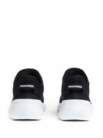 Embossed-Logo Knit Sneakers