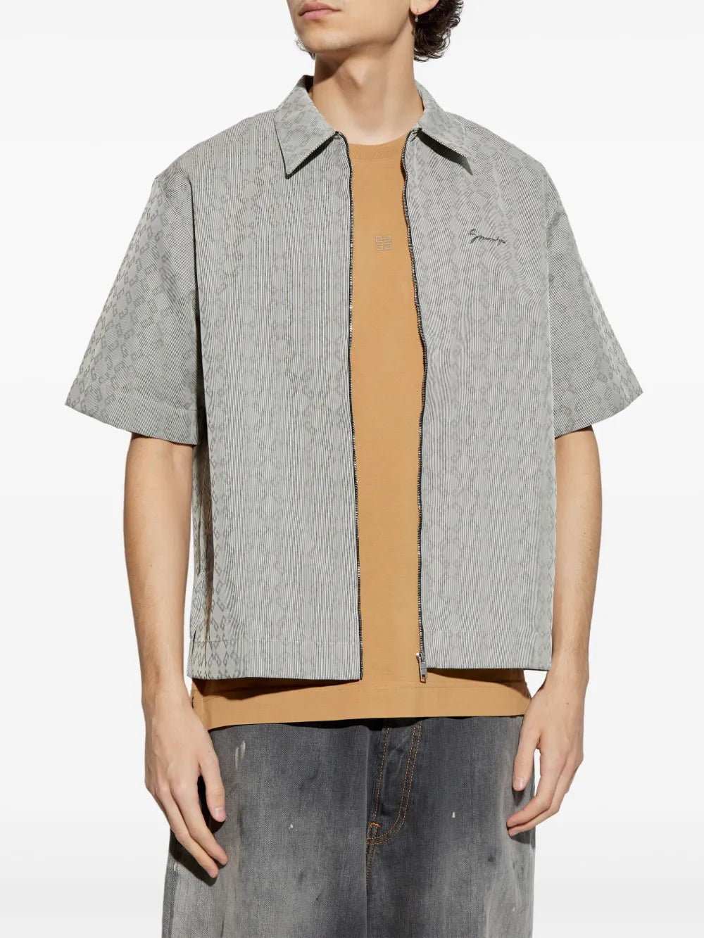 Zip-Up Shirt Jacket