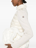 Cream Padded Knit Sleeve Jacket