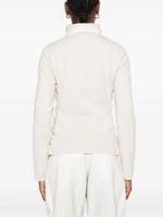 Cream Padded Knit Sleeve Jacket