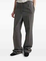 Tailored Flared Wool Trousers