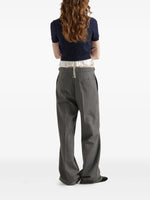 Tailored Flared Wool Trousers