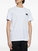 White Faded Logo Print T-Shirt