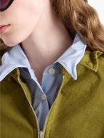 Cropped Zip-Detail Utility Jacket