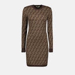 Monogram Knit Bodycon Dress